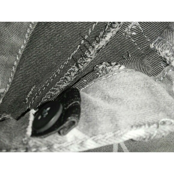 12M Toddler Girls Gray Star Stretch Denim Skinny Jeans Adj Waist Cat & Jack NWT - Picture 5 of 5